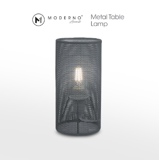 Moderno Metal Table Lamp 10x20cm Amazing Display For Bedroom, Living Room, Study Room & Office Use!
