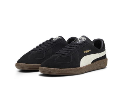 PUMA Unisex Army Shoes Suede Sneakers (Black)