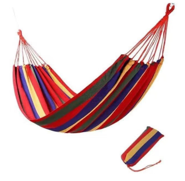 MGSS PH Portable Camping Cotton Rope Outdoor Hammock Duyan Canvas