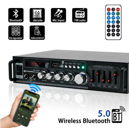 SC-111 AMPLIFIER Bluetooth Radio ISO Connector with Remote