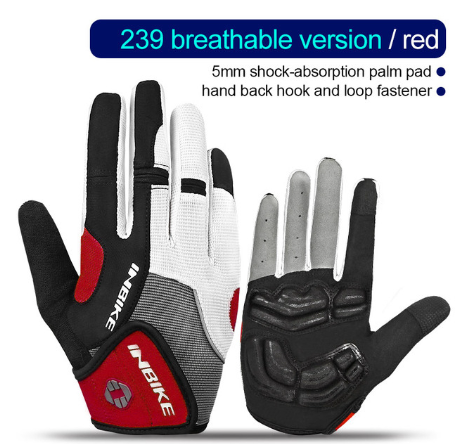 INBIKE Sport Gloves Shockproof Cycling Gloves Touch Screen Riding MTB Bike Glove Motorcycle Winter Autumn Woman Men Cloth