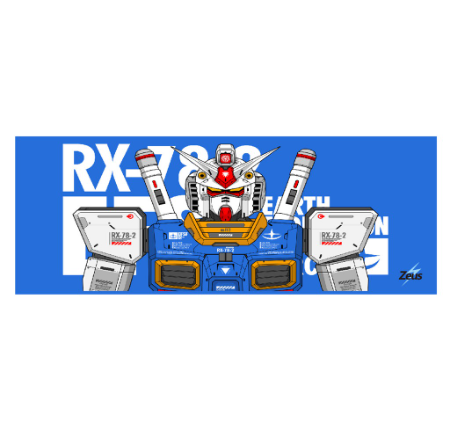 Zeus x Gundam ( X-30 ) Extended Mouse Mat / Mouse Pad For Gaming ( 80cm x 30cm ) Soft And Smooth