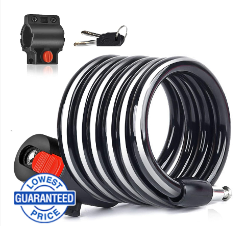 Bike lock Bicycle Cable Lock Road Mountain Bike Cycling Safety Key Lock for Bicycle Access