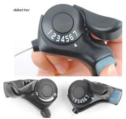 DOBT Mountain Bike Bicycle Thumb Gear Shifter 3x7 Speed Shift Lever Set for Shimano