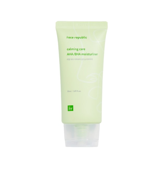 Calming Care AHA BHA Moisturizer Non-comedogenic Oily Acne  CICA Squalane Vegan 50ML