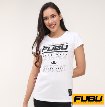 Fubu Girls Roundneck Jersey Knits Short Sleeve QOT01-0017 White