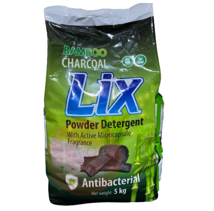 Lix Powder Detergent Bamboo Charcoal 5kg