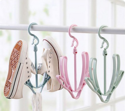 Multi-functional Shoe Hanger Household Plastic Shoes Drying Rack Hanger Hook