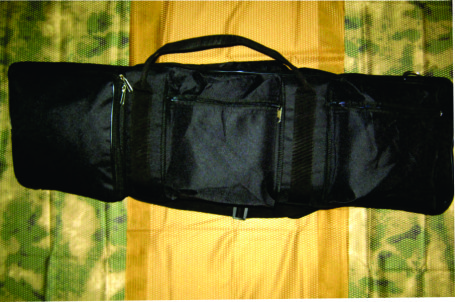 Rifle Sling Bag for AR-15 and M-16, Tactical Rifle Bag is designed for shoulder carry or modular mounting, Made of 600D high strength Polyester fabric, Color Black