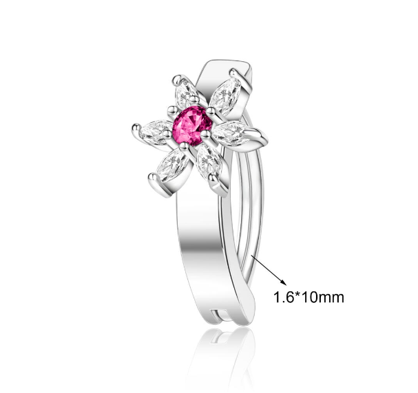 1 PC Butterfly Belly Navel Rings Crystal Belly Button Piercings Flower Snake Reverse Curved Navel Barbell Body Jewelry B13