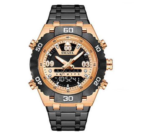 Smael 6006 Men's Watch Top Sports Brand Multifunctional Quartz Digital Luminous Pointer New Fashion Casual M4
