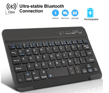 Universal Mini Wireless Keyboard Rechargeable Bluetooth For Tablet Support IOS Android Windows
