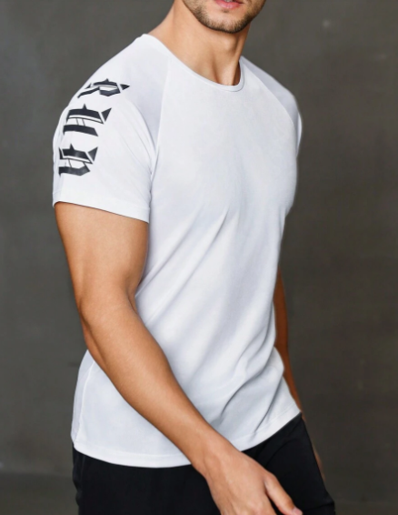 Men's Simple Sports T-Shirt Workout Tops