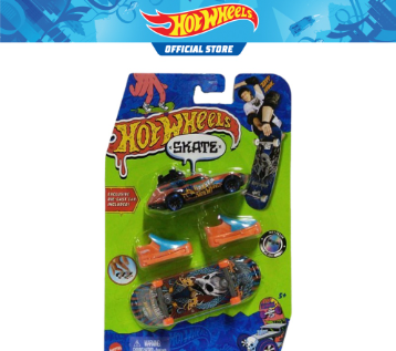 Hot Wheels Skate Collectors Series Fingerboard + Basic Car with Orange Shoes for ages 5 years and up