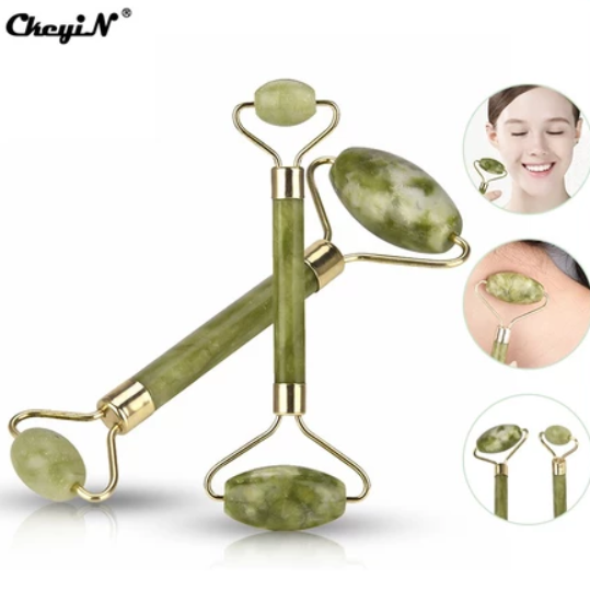 CkeyiN Jade Roller Gua Sha Double Head Facial Roller Massage Skin Care AM122