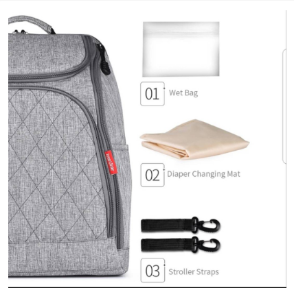 Mambobaby Insular Lightweight Maternity And Diaper Bag Mommy Backpack