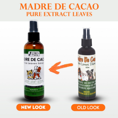 FIPRO-Madre De Cacao Pure Leaves Extract Spray Treatment 100mL For Dogs and Cats Anti-Septic,Fungal