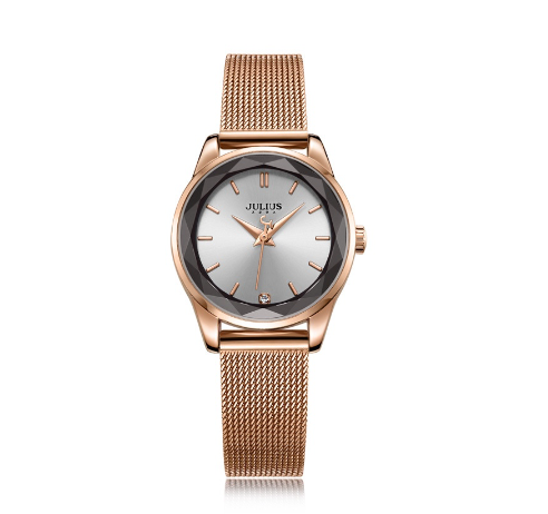 JULIUS South Korea Air Transport Round Stainless Steel Strap Women's Watch Ja 1040 3