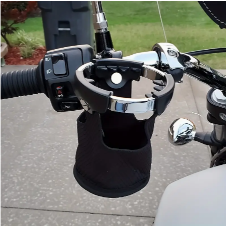 Upgrade Your Motorcycle suspension ATV with a Handlebar Water Cup Holder - Fits Most Models!