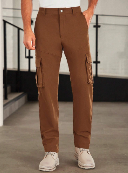 Manfinity Hypemode Men Flap Pocket Side Cargo Pants