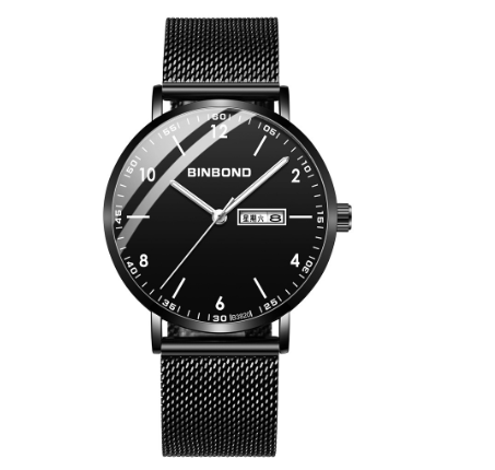 Binbond Original Luxury Watch Trendy Student Watch Men Quartz Fashion Waterproof Ultra-Thin Stainless Steel Wrist Watch M8