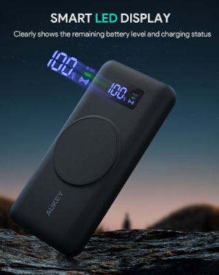 AUKEY PB-WL02i Basix MagAir 10000mah Magnetic Wireless Charging Power Bank