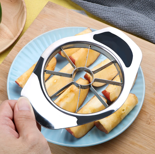 1Pc Kitchen Gadgets Stainless steel Comfort Handle Divider Apple Cutter Vegetable Fruit Tools