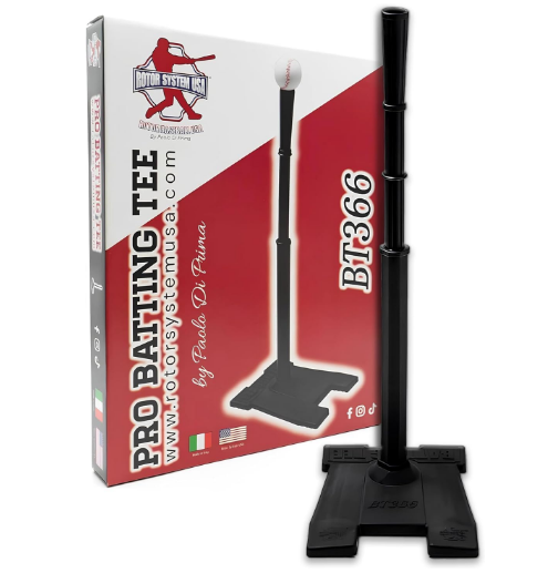 Professional Baseball Tee - Heavy Duty Adjustable Baseball & Softball Batting Tee with Flex Top, Anti-Slip Design for Kids and Adults, Perfect for Travel & All Surfaces