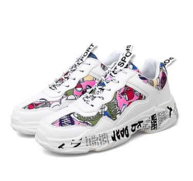 New Korean Fashion Retro Unisex Rubber Classic White Couple Casual Sport Shoes