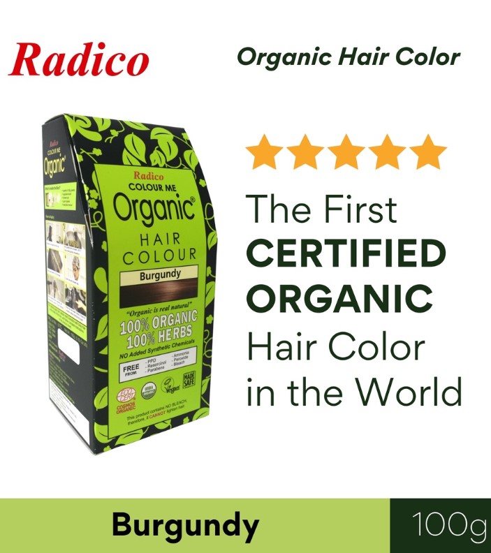 Radico Colour Me Organic Hair Color Burgundy 100G