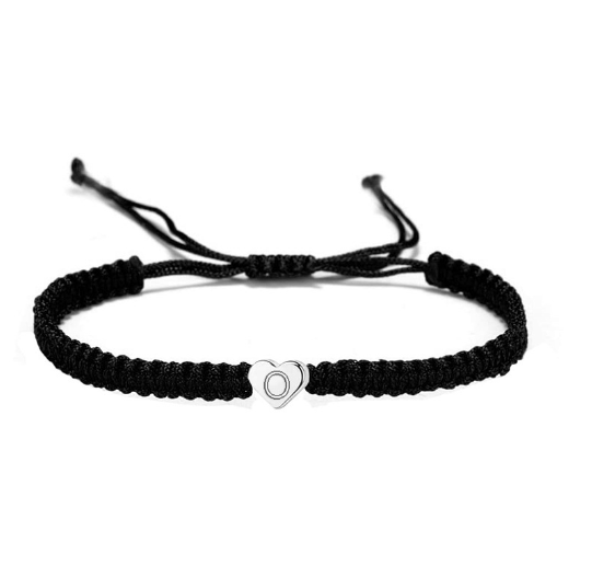 Love 26 Letter Braided Rope Couple Bracelet O