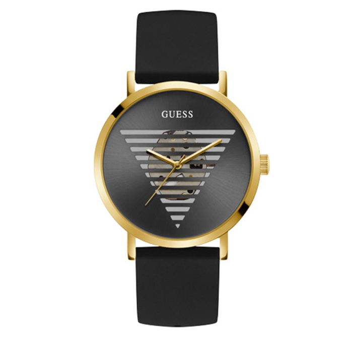 Guess Casual Black Rubber acQuartz Watch For Men GW0503G1