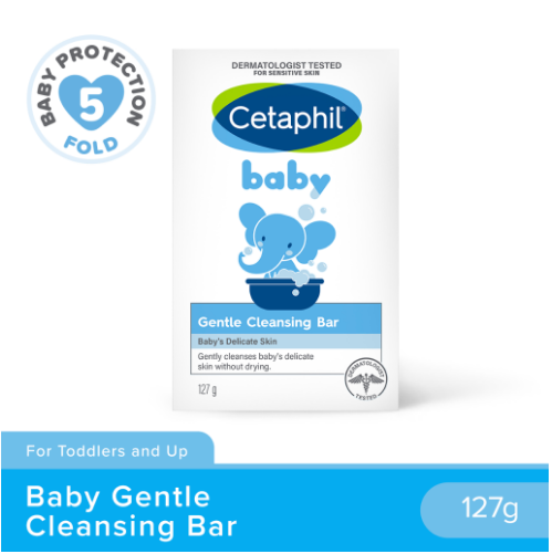 Cetaphil Baby Gentle Cleansing Bar 127g (Hypoallergenic Soap / with Glycerin / Pedia Recommended)