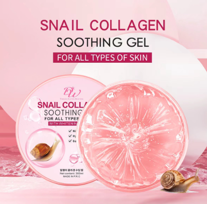 DW Snail Collagen Aloe Vera Gel Soothing Gel Moisturizing Brightening Hydrating For All Skin 300ml