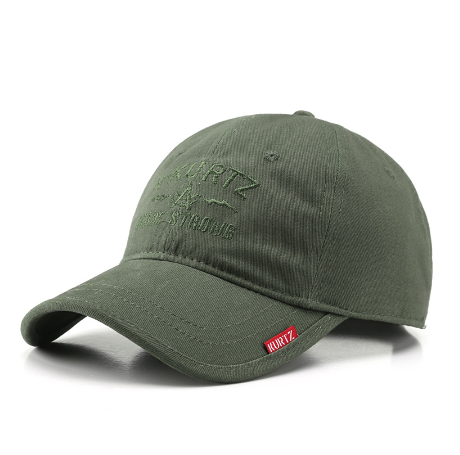 Casual Men Outdoor Military Look Plain Cotton Baseball Cap