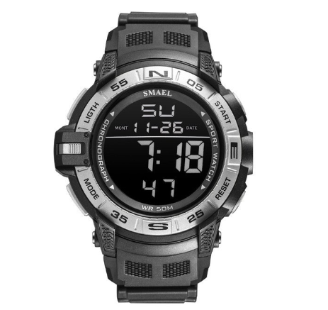 Smael 1511 Fashion Sport Watch Men's Casual Waterproof Digital Wristwatch Week Display Date Military M03