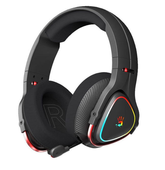 A4Tech Bloody MR710 Bluetooth v5.0 + 2.4Ghz Wireless + Wired Multi-Mode RGB, Gaming Headphone