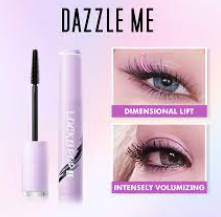 DAZZLE ME Lock and Pop Mascara - Water Proof Smudge Proof Long Lasting Mascara Volumizing Mascara