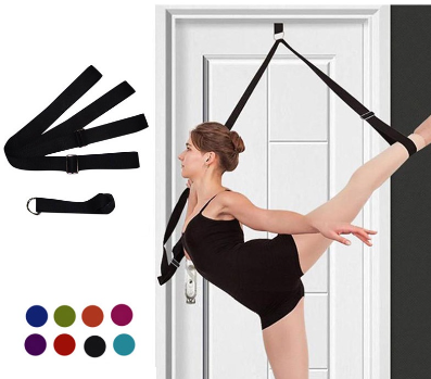 3M Door Flexibility Stretching Yoga Stretch Strap Leg Stretcher Strap D-Ring Belt Dance Gymnastics Resistance Fitness Gym Bands