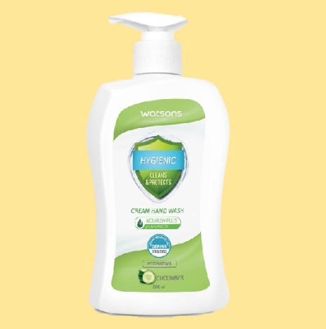 WATSONS Anti-Bacterial Cream Hand Wash Cucumber Scent 500ML