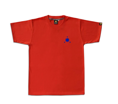 FrancisM Men's Burda Orange Navy Blue Embro