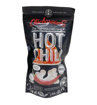 Chicharooms Hot Chili Crispy Mushroom Chips 100g