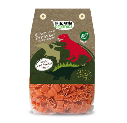 Little Pasta Organics Dinosaur Red Lentil Gluten Free  Pasta 250g