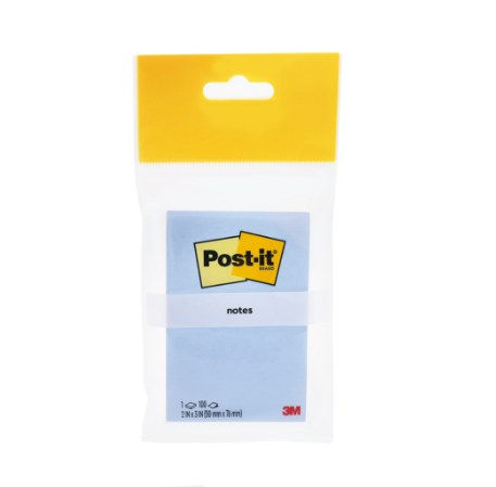 Post It 656-1CB Cloud Blue 2"X3" 100S