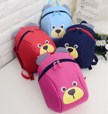 Children's Bear Pattern School Bag Backpack
