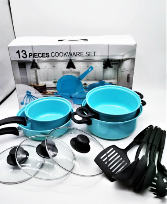Kitchenware Cookware Set Non-Stick/Soup Pot/Fry Pan WJ-13Pcs