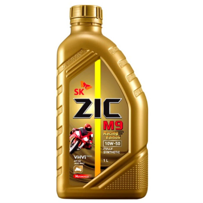 SK ZIC M9 Racing 10W-50 Fully Synthetic Motorcycle Oil  1L