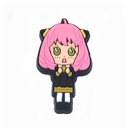 Cute Spy Family Jibitz for Croc Pin Anya Yor Forger Jibbits Charm Anime Jibits Crocks Men Shoe Charms Shoes Accessories Decoration G18