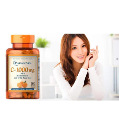 Puritan's Pride Vitamin C 1000 mg with Bioflavonoids & Rose Hips (100 Caplets )