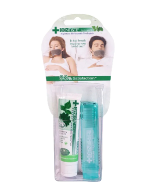 DENTISTE Premium Travel Toothbrush With 20g Toothpaste Set